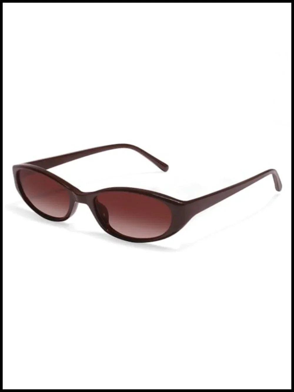 Retro Oval Sunglasses 90s Chic Cat Eye Lightweight Shades UV Protection